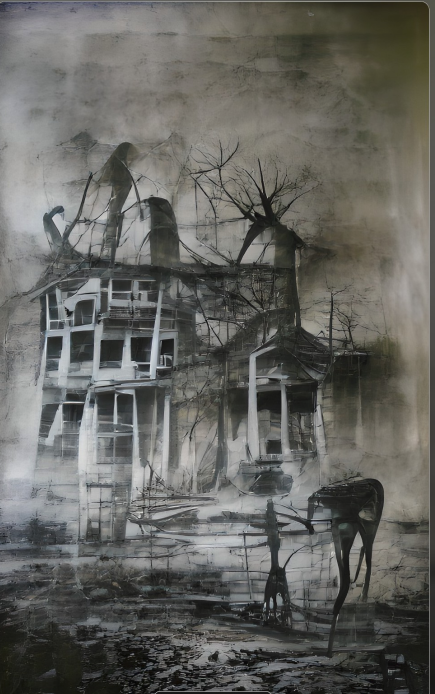 haunting past etching