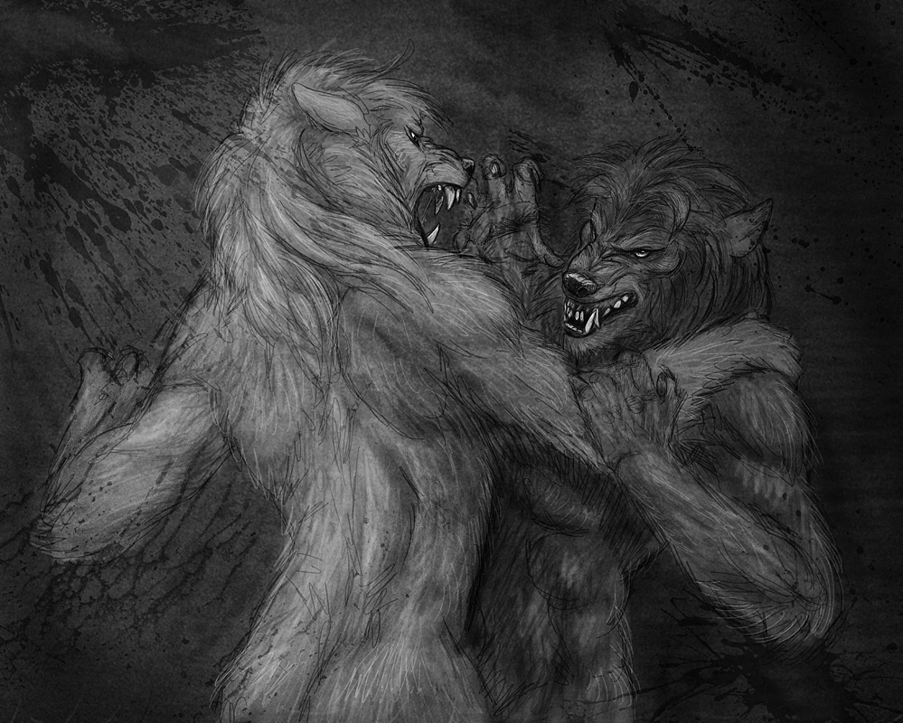 werewolves fighting